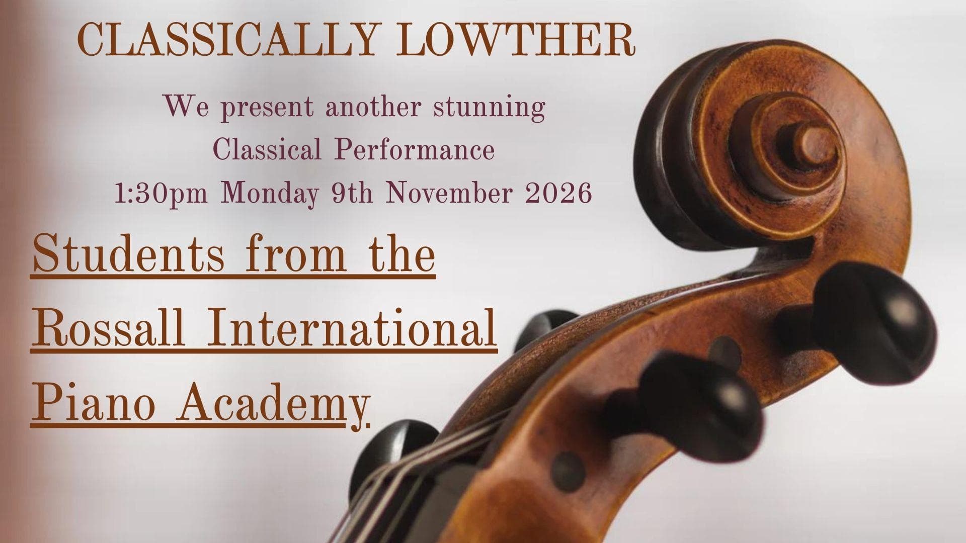 Artwork for Classically Lowther November 2026